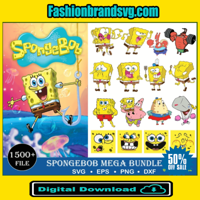 1500+ Spongebob Bundle Svg