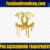 Chanel Dripping Gold Logo