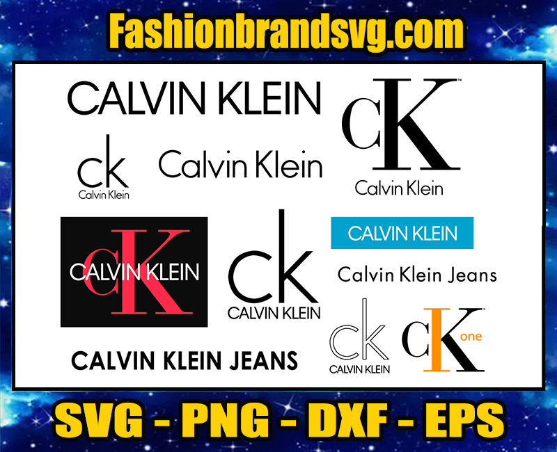 Calvin Klein Logo Svg, CK Logo Bundle Svg, CK Brand Logo Svg