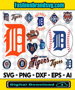 Detroit Tigers Bundle Svg