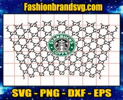 Starbucks Gucci Pattern Svg