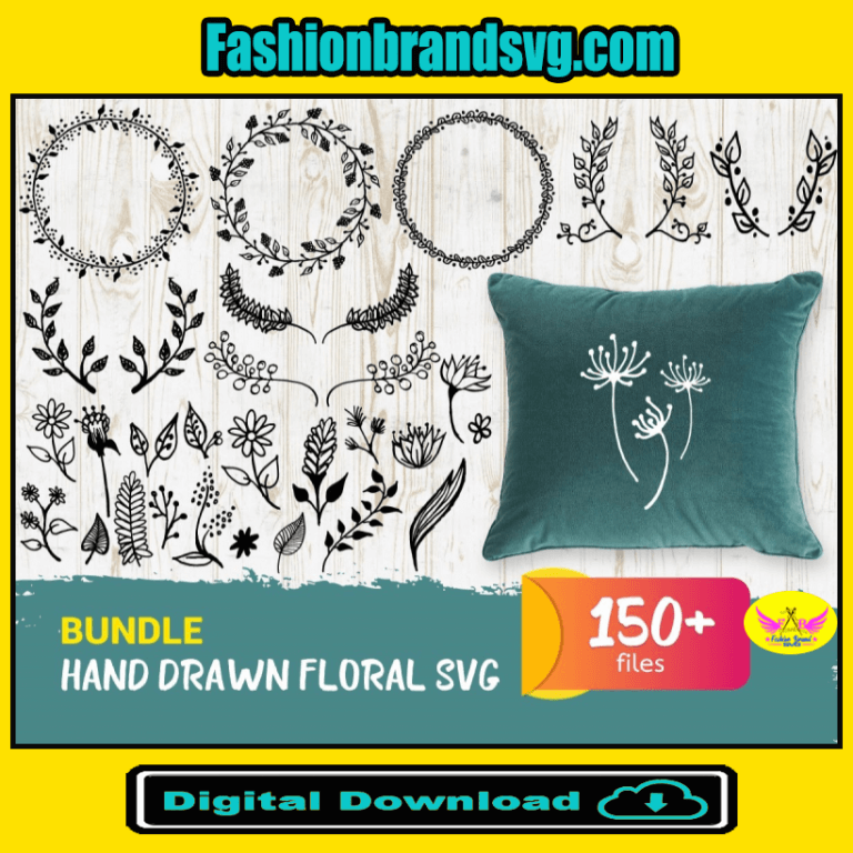 150+ Floral Hand Draw Svg, Trending Svg, Hand Draw Svg