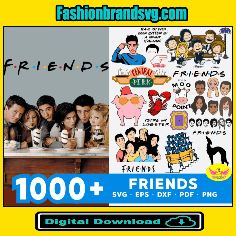 1000+ FRIENDS Tv Show Bundle Svg, Trending Svg, TV Show Svg