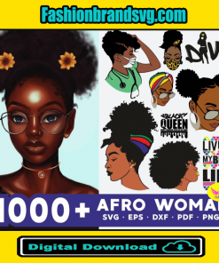 1000+ Afro Woman Svg
