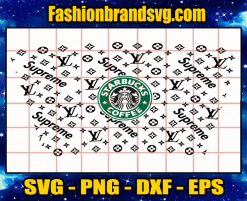 Starbucks LV Pattern Svg