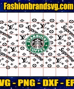Starbucks LV Pattern Svg