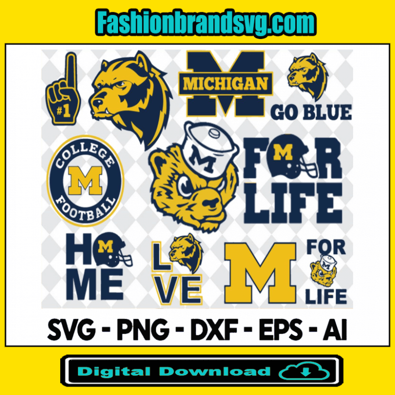 Michigan Wolverines 1 Svg