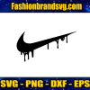 Nike Logo Dripping Svg