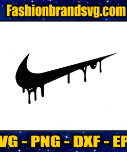 Nike Logo Dripping Svg