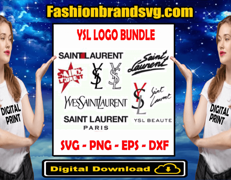 YSL Logo Bundles Svg