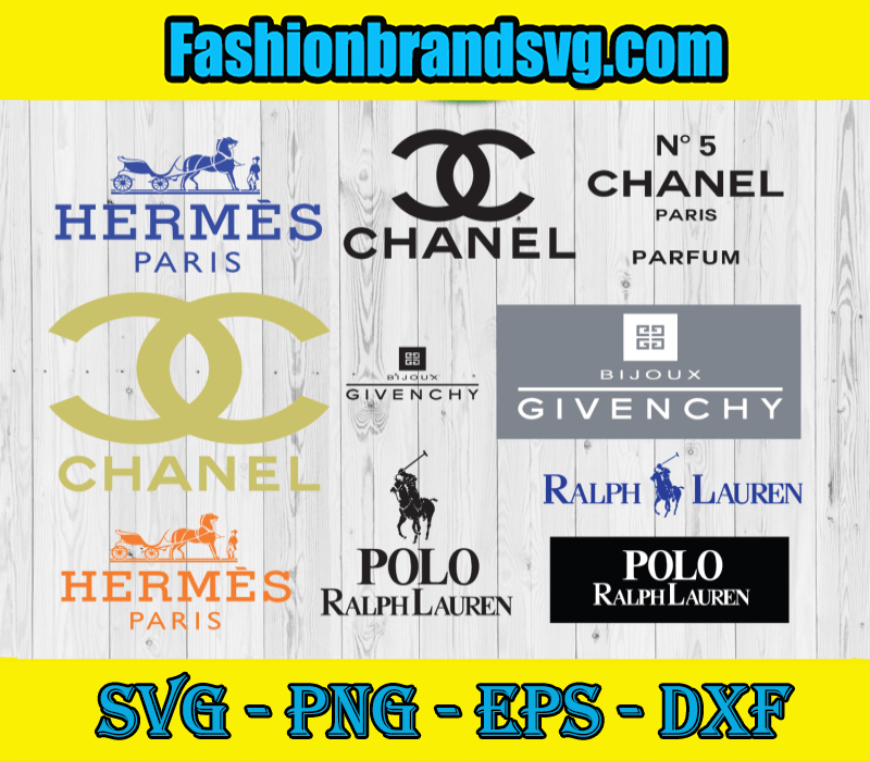 Channel Logo Bundle Svg, Fashion Brand Svg, Famous Logo Svg, 2