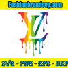 Dripping Rainbow LV Logo