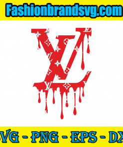 Dripping Red LV Logo