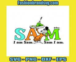 Seuss I Am Sam Svg