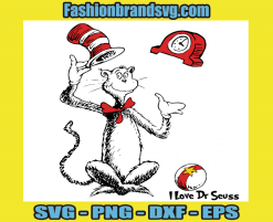 Funny Cat In Hat Svg