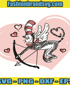 Dr Seuss Cat Cupid Svg