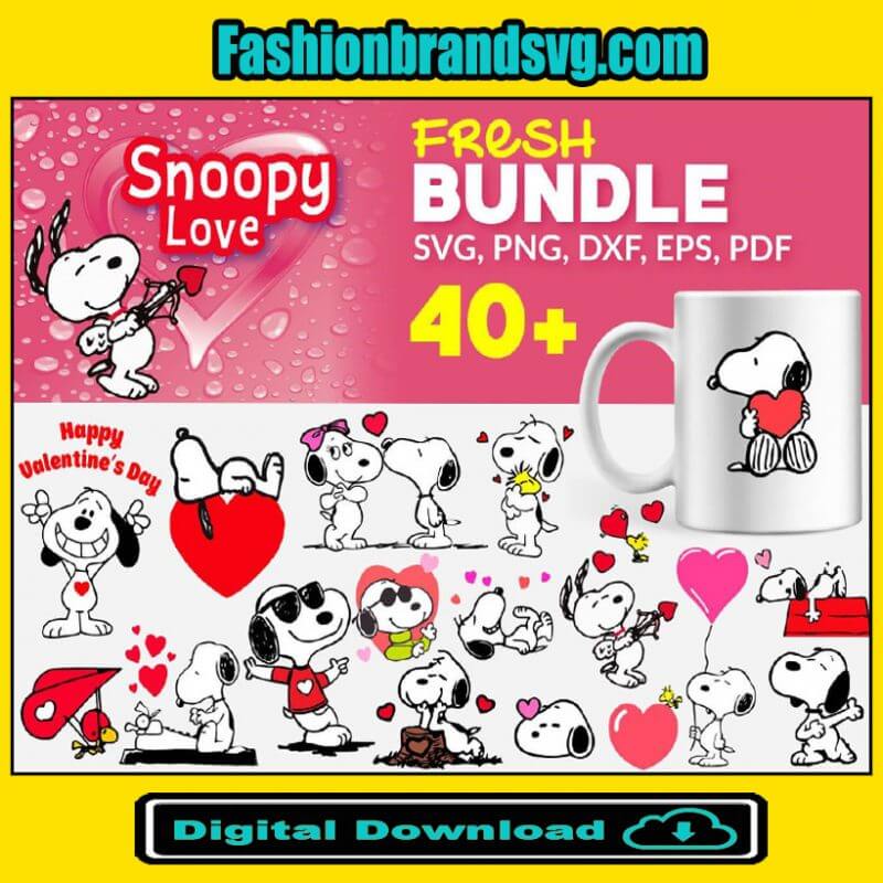 40+ Snoopy Love Bundle