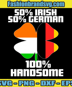 Half Irish Half German Svg