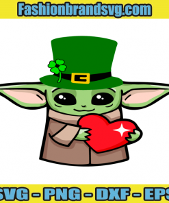 Baby Yoda Patricks Day Svg