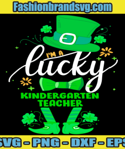 Lucky Kindergarten Teacher Svg
