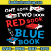 Red Book Blue Book Svg