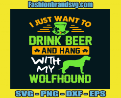 Hang With My Wolfhound Svg