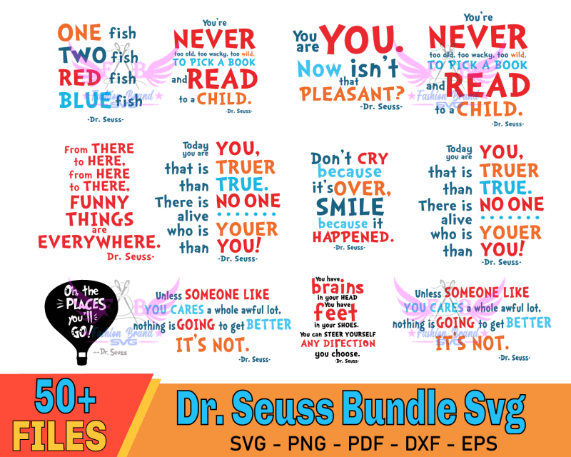 50+ Dr Seuss Quotes Bundle