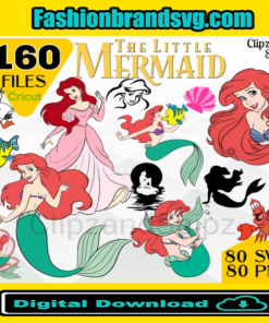 160 Files Ariel Mermaid