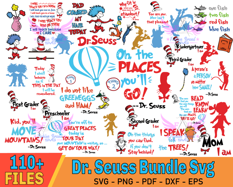 110+ Dr Seuss Characters Bundle