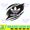 Ripped Adidas logo