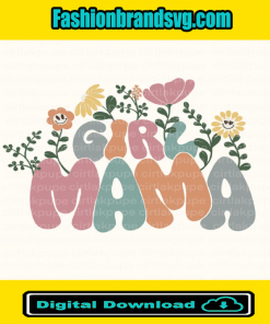 Girl Mama Retro Flower