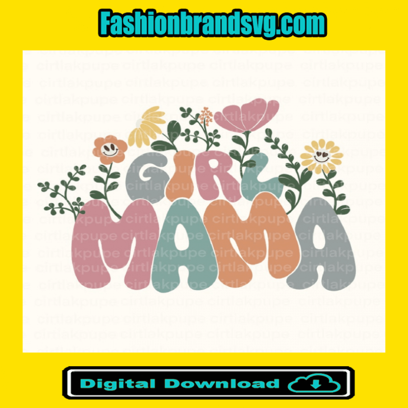 Girl Mama Retro Flower