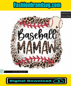 Leopard Baseball Mamaw Png