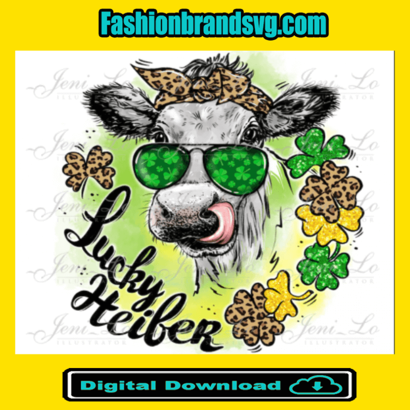 Funny Lucky Haifer Cow