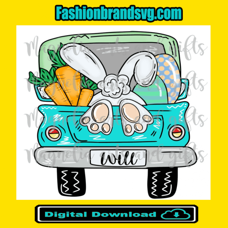Easter Bunny Truck Will Png