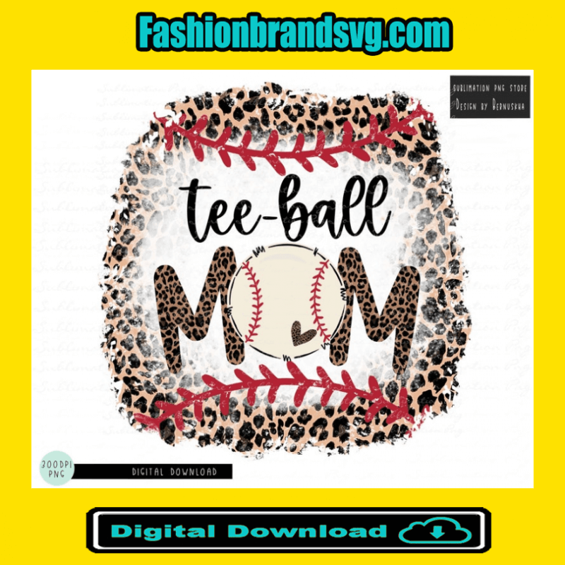 Tee Ball Mom Leopard
