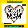 Soccer Mom Leopard Heart