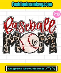 Baseball Mom Leopard Png