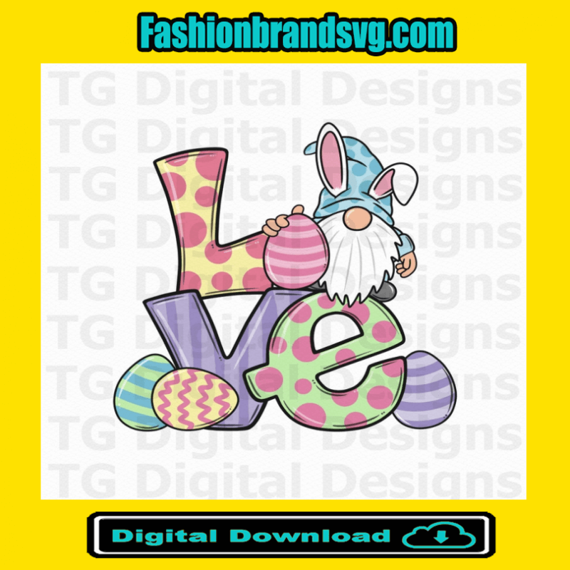 Easter Gnome Love PNG