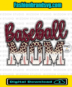 Red Baseball Mom Png