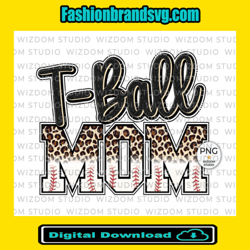 Tball Mom Leopard Png