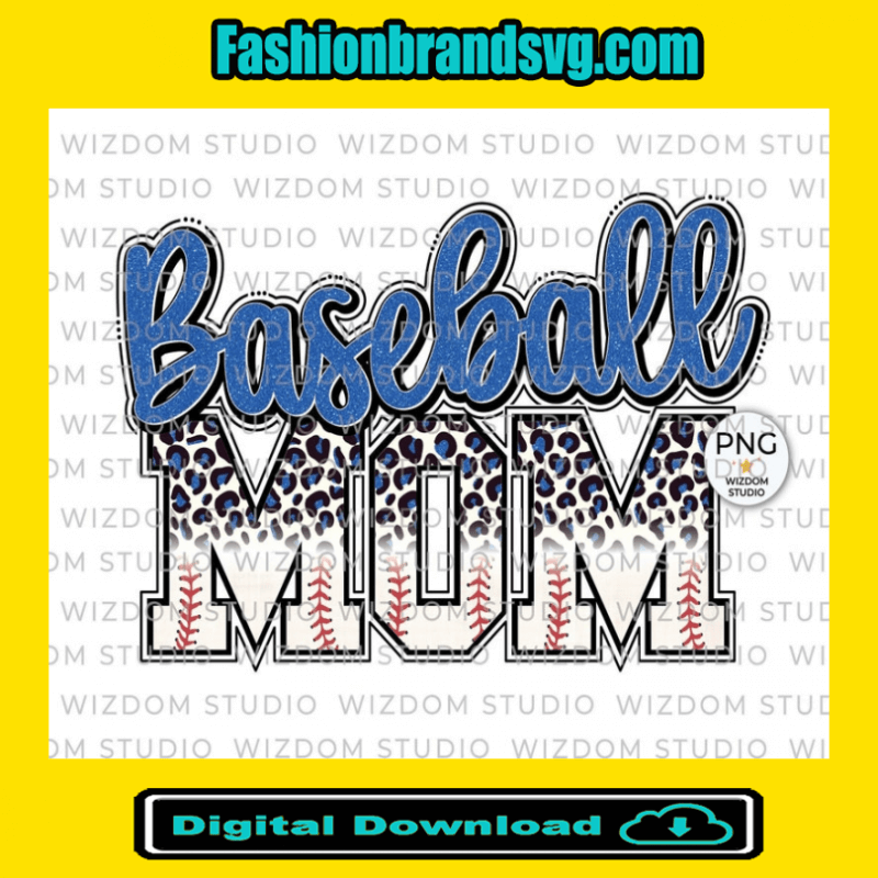 Leopard Mom Baseball Png
