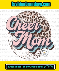 Leopard Cheer Mom Png