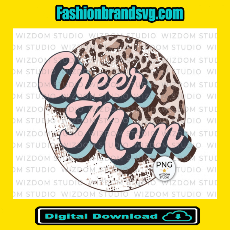 Leopard Cheer Mom Png