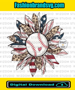 Baseball Sunflower PNG
