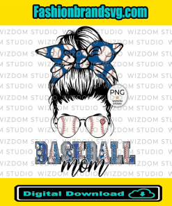 Baseball Mom Messy Bun