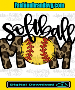 Softball Mom Design Png