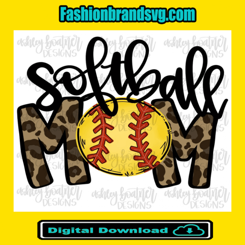 Softball Mom Design Png