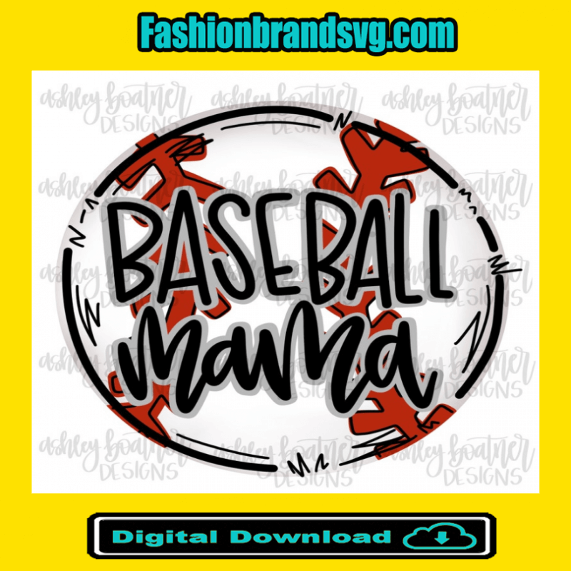 Baseball Mama Design Png