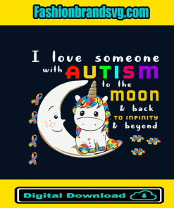 Unicorn I Love Someone Autism
